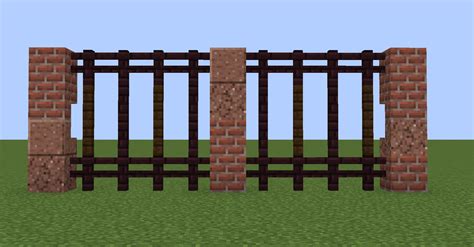 nether brick fence gate Because Spiders have the ability to climb vertically up most objects, Fences do not provide much safety from them